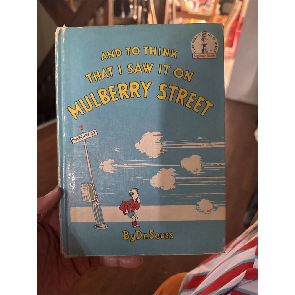 VINTAGE 1937 Book Club - And To Think That I Saw It On Mulberry Street Dr Seuss